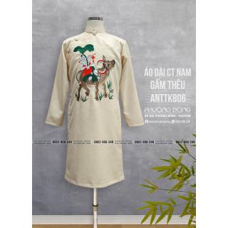 Áo Dài Cách Tân Nam Thêu Cao Cấp ANTTK806